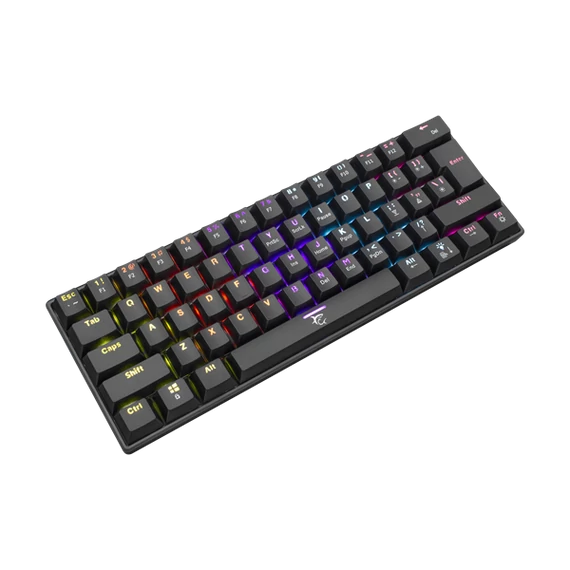 WHITE SHARK SHINOBI mechanikus (red switch) gamer billentyűzet, fekete (magyar)