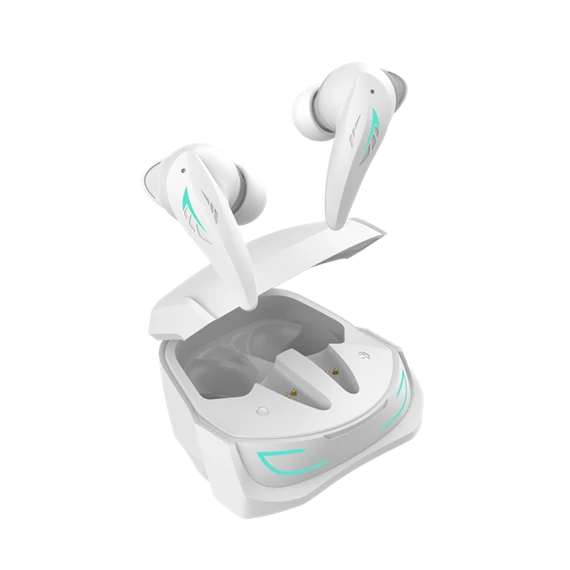 WHITE SHARK TITAN-W, GEB-TWS96W bluetooth In-ear fülhallgató mikrofonnal, ANC, ENC, fehér