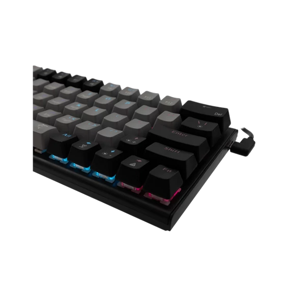 WHITE SHARK W029930 WAKIZASHI-G-B/R-US fekete mechanikus gamer billentyűzet, piros kapcs. (angol)