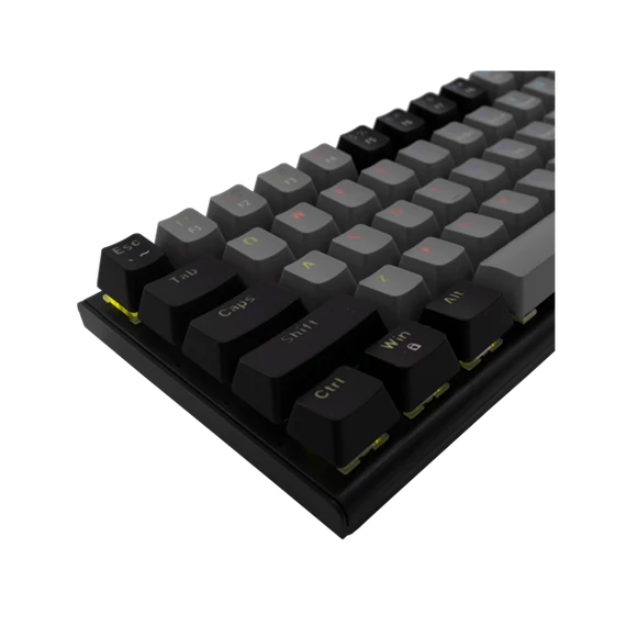 WHITE SHARK WAKIZASHI-G-B/BL-US, GK-002172-G-B/BL-US szürke/fekete mechanikus gamer billentyűzet, angol