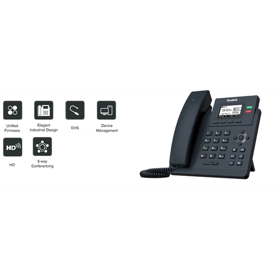 YEALINK Telefon - SIP-T31P HD IP 5 vonalas