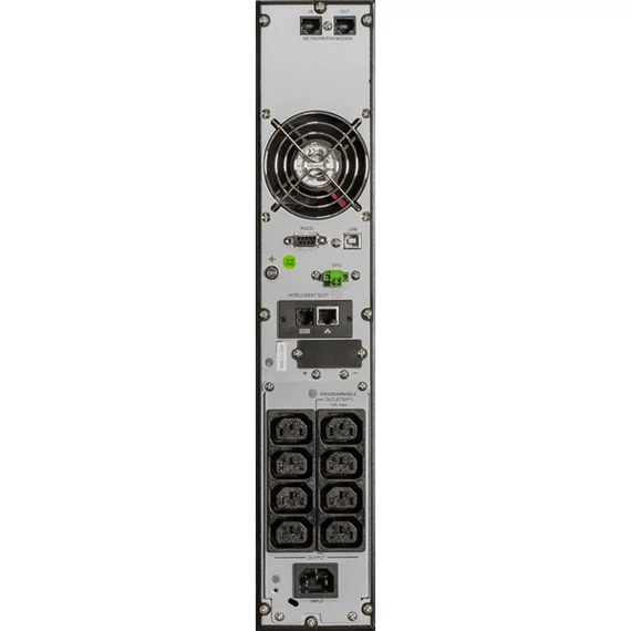 iPOWER UPS, 1000VA, 1000W, 8x IEC C13, SNMP/USB/RS-232, szünetmentes tápegység, LCD kijelző, AVR, online, Rack/Tower