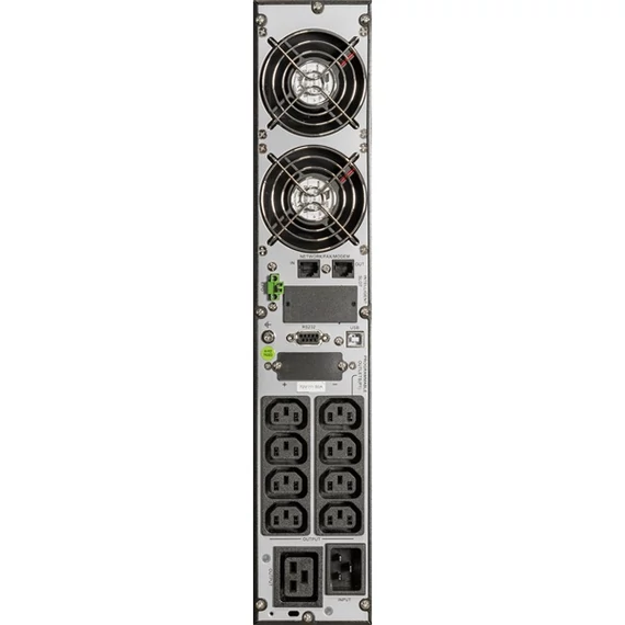 iPOWER UPS, 3000VA, 3000W, 8x C13 + 1x C19, SNMP/USB/RS-232,szünetmentes tápegység, LCD kijelző, AVR, online, Rack/Tower