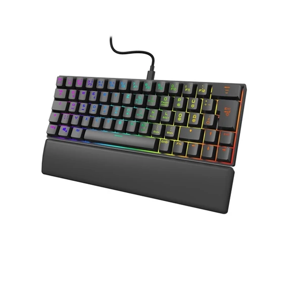 URAGE by HAMA 217828, GAMING URAGE EXODUS 760TKL MECHANIKUS MINI BILLENTYŰZET, RGB, RED SWITCH, FEKETE