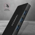 AXAGON HUE-G1C 4 portos USB-C slim hub, fekete