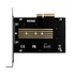 AXAGON PCEM2-NC PCIE NVME M.2 x4 M-Key slot adapter passzív hűtéssel