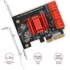 AXAGON PCES-SA6 PCIE CONTROLLER 6X SATA 6G (Hatcsatornás SATA III PCI-Express vezérlő hat belső SATA porttal)