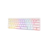 Baracuda DOLPHIN-W/R-US, BGK-03211W/R-US  fehér mechanikus gamer billentyűzet piros kapcsolóval, angol