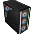COOLER MASTER Ház ATX MasterBox 600, Tápegység nélkül, Üvegfalú, fekete