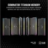 CORSAIR Memória DOMINATOR TITANIUM RGB DDR5 64GB 4800MHz CL36, INTEL (Kit of 4), fekete