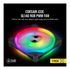 CORSAIR Rendszerhűtő Ventilátor, iCUE QL140 RGB, 14cm, fekete