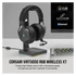 CORSAIR Vezetékes/Vezeték Nélküli Headset, VIRTUOSO RGB WIRELESS XT, Dolby Atmos, fekete