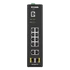D-LINK Switch Ipari 10x1000Mbps + 2xSFP + 1x konzol port Menedzselhető Fémházas, DIS-200G-12S