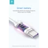 Devia Smart Series Shark USB - USB-C (Type-C) töltő- és adatkábel , 5A,  fehér, 1,5m