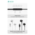 Devia Smart Series M2 Metal In-Ear sztereó fülhallgató - USB-C (Type-C), fekete