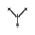 MULTIBRACKETS 2 karos asztali konzol, M VESA Gas Lift Arm Dual Black HD (15-32