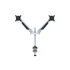 MULTIBRACKETS 2 karos asztali konzol, M VESA Gas Lift Arm Dual Silver (15-32