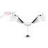 MULTIBRACKETS 2 karos asztali konzol, M VESA Gas Lift Arm Dual White (15-32