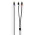 Nedis CABW24000AT30 RCA dugó - 2x RCA dugó,  mélynyomó kábel, 3m