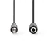 Nedis CAGL22050BK10 3,5mm sztereo jack hosszabító kábel, 1m
