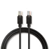 Nedis CCBW85100AT150 UTP Cat5e patch kábel, LSZH, RJ45, 10/100/1000 Mbit/s, hossz 15m, fekete
