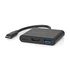 Nedis CCGB64770BK01 USB-C multiport adapter, USB C dugó - HDMI/ USB-A / USB-C aljzat, 5 Gbps
