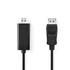 Nedis CCGL37100BK20 Displayport dugó - HDMI dugó kábel 1080p, 2m