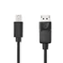 Nedis CCGL37400BK20 mini Displayport1.2 kábel, Display port dugó, 21.6 Gbps, 2m