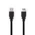 Nedis CCGL61010BK10 USB3.2 toldó / hosszabító kábel, USB A dugó, USB-A aljzat, 5 Gbps, 1m, (USB3.1, USB3.0, USB2.0)
