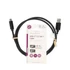 Nedis CCGL61600BK10 USB kábel, USB 3.2 Gen 1, USB-A dugó - USB-C dugó, 15 W | 5 Gbps, 1 m