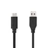 Nedis CCGL61650BK10 USB 3.2 Gen 1, USB-A dugó - USB-C (USB C) dugó kábel, 60W, 10 Gbps, 1m