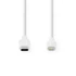 Nedis CCGW39650WT10 USB 2.0, USB-C - Apple Lightning 8-Pin kábel MFI engedélyes Apple chipkészlettel