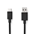 Nedis CCGW61600BK10 USB 3.2 Gen 1, USB-A dugó - USB-C (USB C) dugó kábel, 60W, 1m