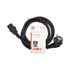 Nedis CEGL10015BK20 táp kábel IEC-320-C13, 3 x 1,5 mm, hossz 2m (IEC320-C13)