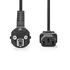 Nedis CEGL10015BK30 tápkábel IEC-320-C13, 3 x 1,5 mm, hossz 3m (IEC320-C13)
