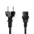 Nedis CEGL10030BK30 táp kábel IEC-320-C13, 3 x 1mm, hossz 3m