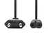 Nedis CEGL11040BK10 tápkábel IEC-320-C7, 2 x 0.75 mm, hossz 1m