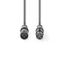 Nedis COTG15010GY200  balanced/szimmetrikus XLR 3 tűs dugó | XLR 3 tűs aljzat, 20m
