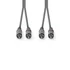 Nedis COTH24200GY15 sztereo audio kábel, 2x RCA dugó,  2x RCA dugó, Nikkelezett,  1,50 m, rugalmas