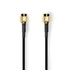 Nedis CSGL02000BK50 SMA kábel, aranyozott, 50 Ohm, árnyékolt,  5 m