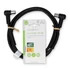 Nedis CSGL40120BK15 koax RF kábel, koax férfi (dugó), koax női (aljzat) 120 dB, 75 Ohm, Négyszeresen árnyékolt ,  1,5m