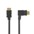 Nedis CVGP34260BK15 nagy sebességű HDMI kábel, 4K@30Hz, 10.2 Gbps, 1.50 m, pipa jobbos csatlakozó