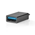 Nedis CCGB64915BK USB-C - USB-A adapter, USB C dugó - USB A aljzat, 5 Gbps, OTG