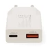 Nedis WCHA30WT gyorstöltő USB-A / USB-C töltő, GaN, PD3.0, QC, Gyorstöltési funkció 1,5 / 2,0 / 2,5 / 3,0 A, 30W, fehér
