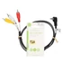 Nedis CVGL22400BK10 audio - video AV kábel, 3,5mm jack - 3x RCA, 1m