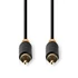 Nedis CABW24170AT20 digitális koax kábel, 2 x aranyozott RCA, hossz 2m