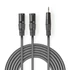 Nedis COTH15310GY15 balanced/szimmetrikus félprofi XLR audio kábel, 2x XLR 3 tűs dugó | 3,5 mm sztereo jack dugó, 1,5m