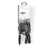 Nedis COTH15310GY15 balanced/szimmetrikus félprofi XLR audio kábel, 2x XLR 3 tűs dugó | 3,5 mm sztereo jack dugó, 1,5m