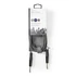 Nedis COTH23000GY30 félprofi audio kábel, 2 x 6,35mm mono jack dugó, hossz 3m, rugalmas