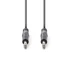 Nedis COTH23020GY30 félprofi audio kábel, 2 x 6,35mm sztereo jack dugó, hossz 3m, rugalmas